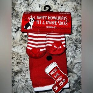 NWT Christmas Pet and Owner Socks